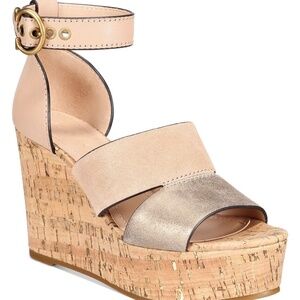 Coach Women’s ISLA Platform Wedge Sandals, Sz 8.5B
